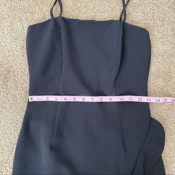 Bardot Carmelle Ruffle Midi Dress Black XS - Picture 10 of 12